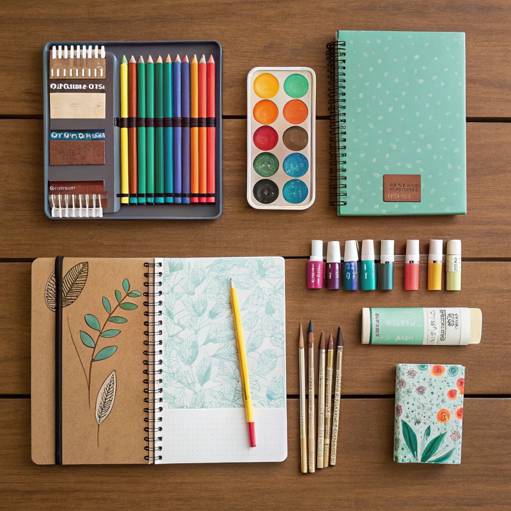 Crafting materials and project