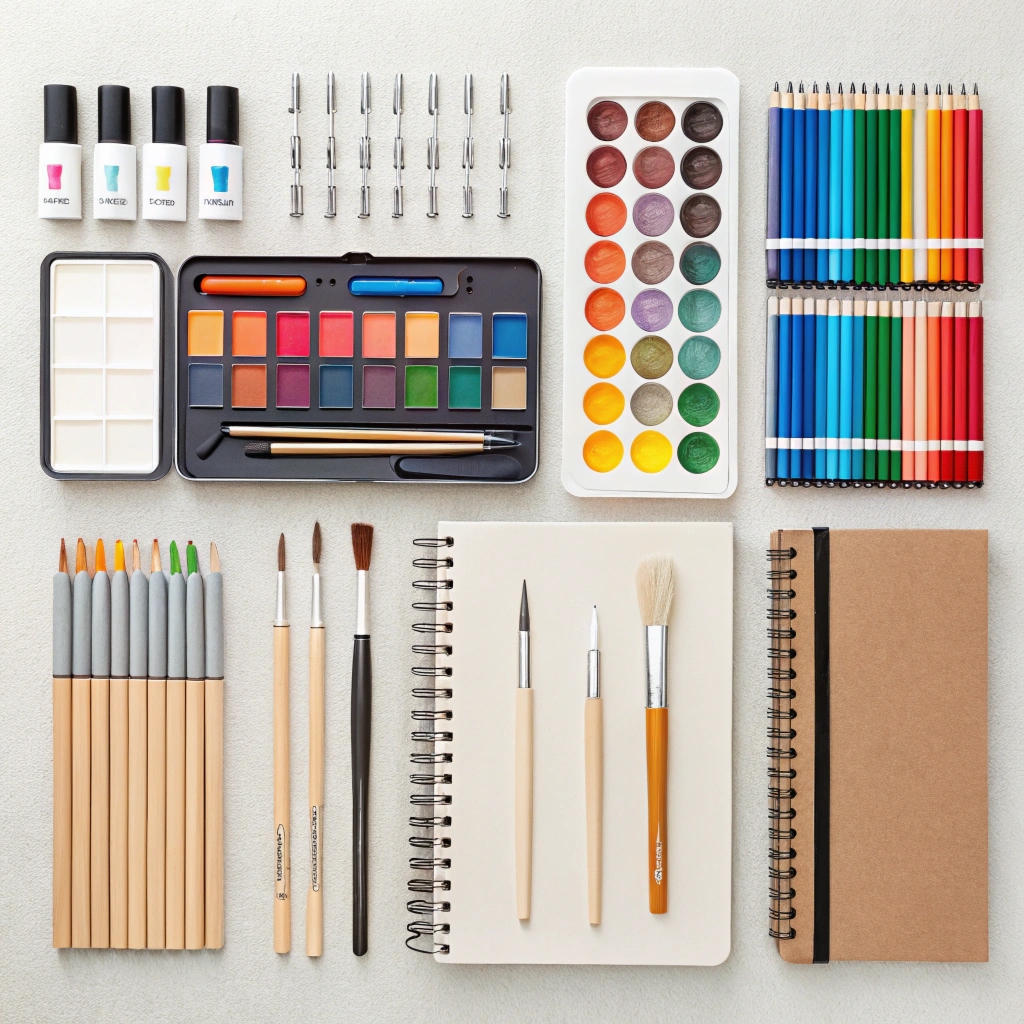 Assorted pens and pencils